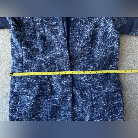 BCBG MAXAZRIA BLAZER JACKET "joplin" blue size L - Picture 8 of 12